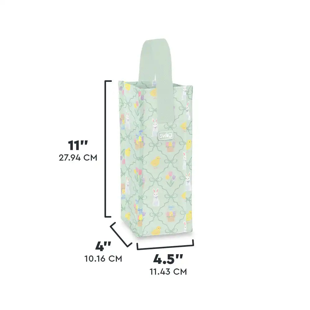 Hoppy Easter Wine Reusable Gift Bag