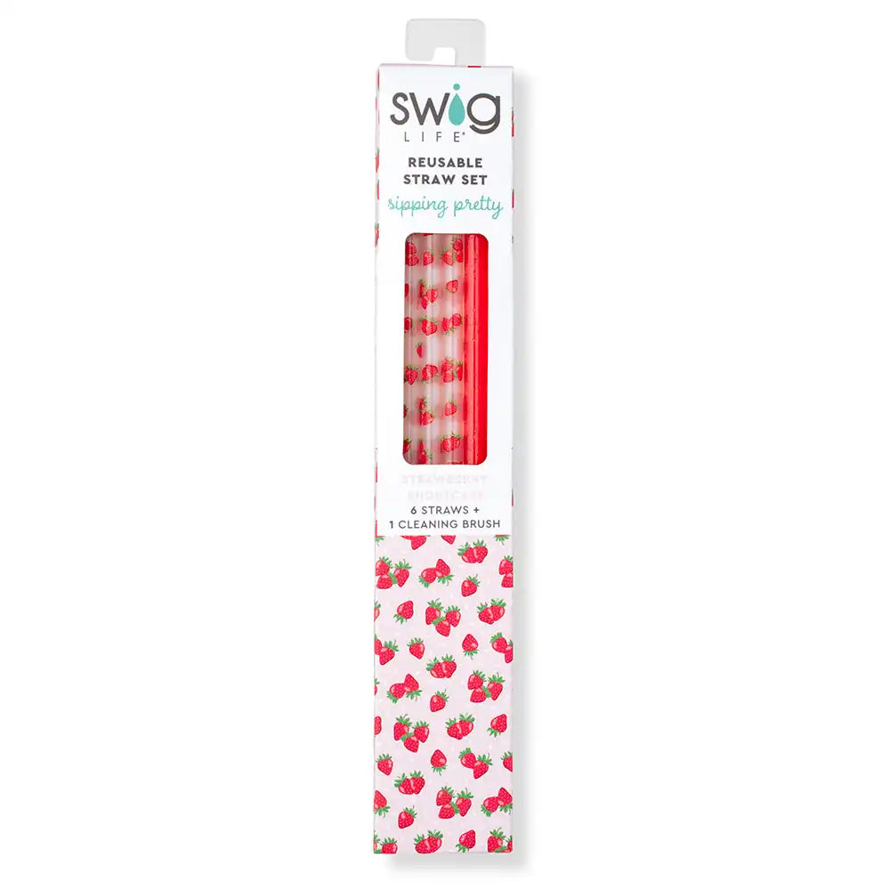 Strawberry Shortcake Reusable Straw Set