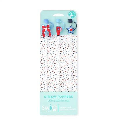 Miss Independence Straw Topper Set
