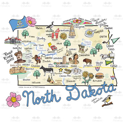 North Dakota Medium Iced Cup Coolie