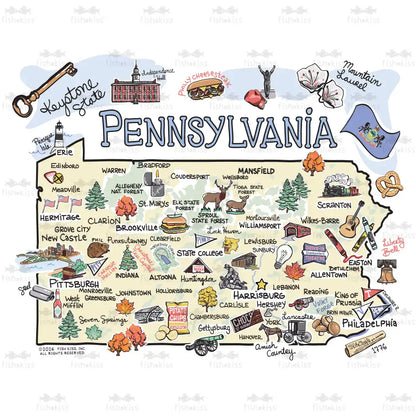 Pennsylvania Medium Iced Cup Coolie