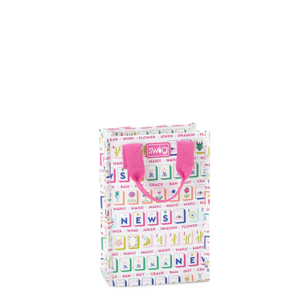 Mahjong Tiles Tall Reusable Gift Bag