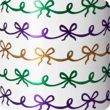 Mardi Gras Bows Travel Mug 22oz