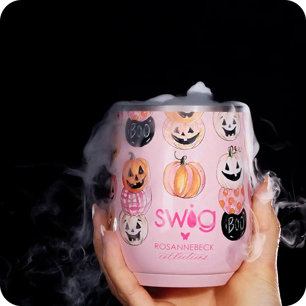 Pumpkin Stacks Stemless Wine 12oz