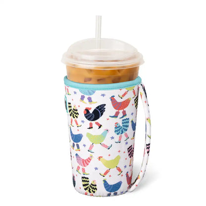 Funky Chicken Medium Iced Cup Coolie