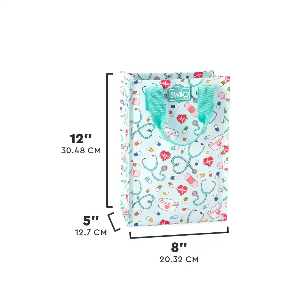 Scrub Life Tall Reusable Gift Bag