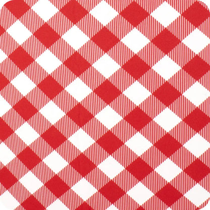 Gameday Gingham Red + Black Small Iced Cup Coolie