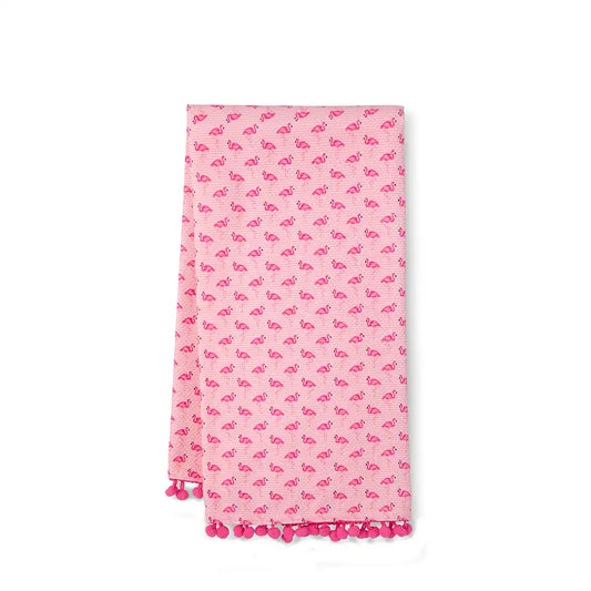 Flamingos Tea Towel