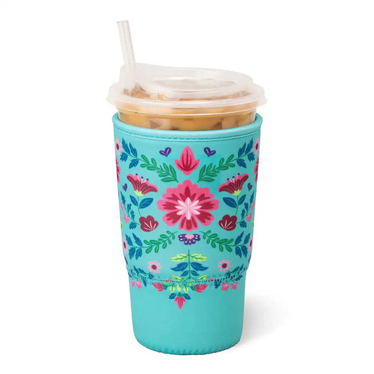 Flora Azul Large Iced Cup Coolie