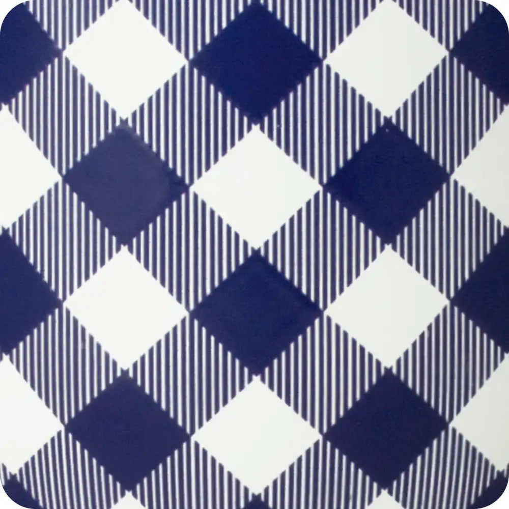 Gameday Gingham Navy + Orange Party Cup 24oz
