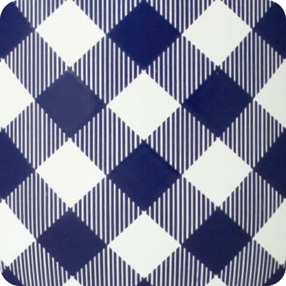 Gameday Gingham Navy + Orange Mega Mug 40oz