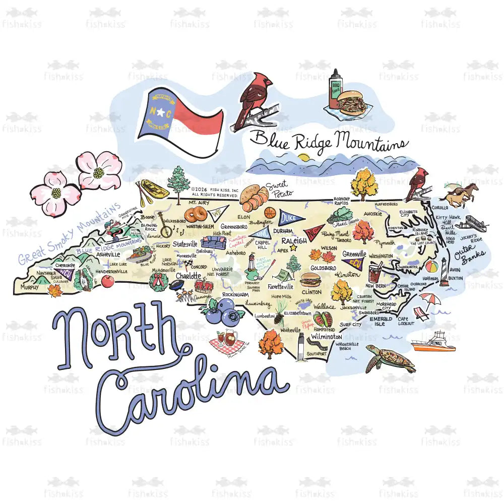 North Carolina Medium Iced Cup Coolie