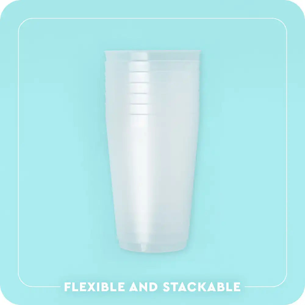Kickoff Cocktails Maroon Frost Flex Cup 20oz (Set of 8)