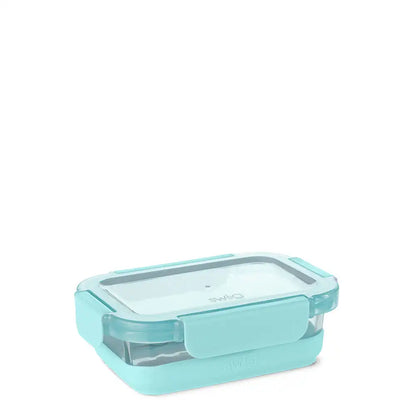 Aqua 3pc Glass Food Storage Large Set
