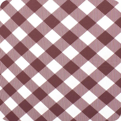 Gameday Gingham Maroon Medium Iced Cup Coolie