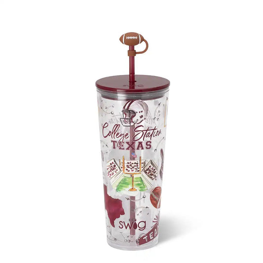 Tailgates in College Station Plastic Tumbler 24oz
