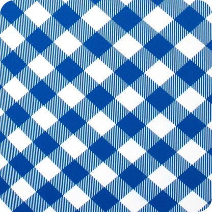 Gameday Gingham Royal Small Iced Cup Coolie