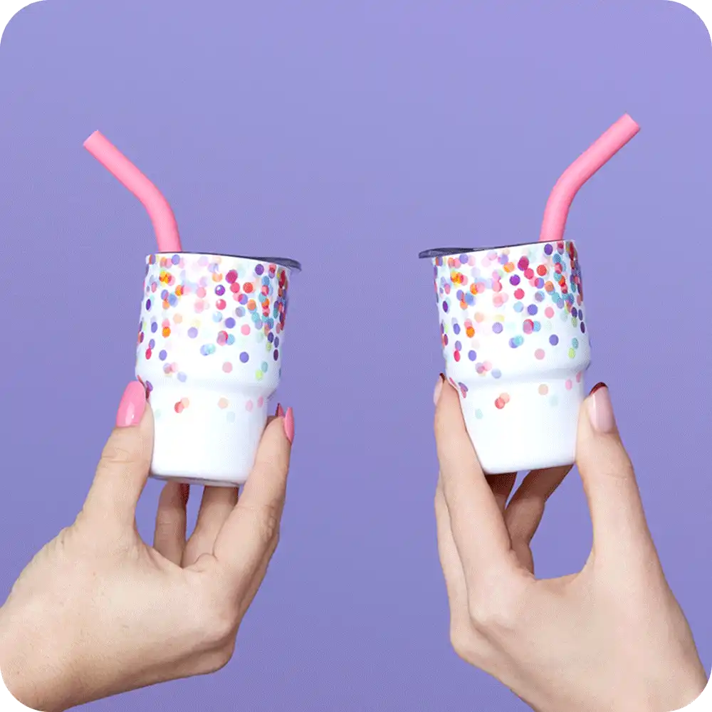 White Golf Ball Swig Shot 2oz