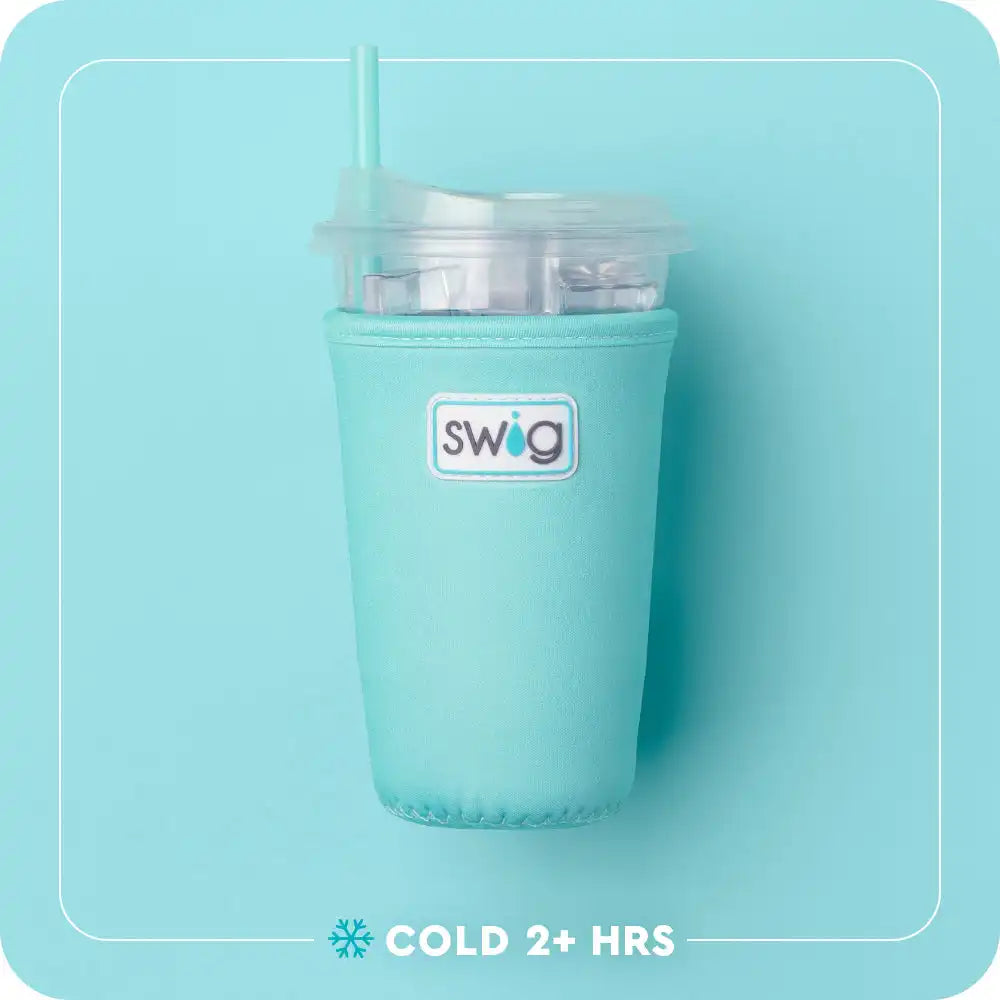 Mardi Gras Bows Medium Iced Cup Coolie