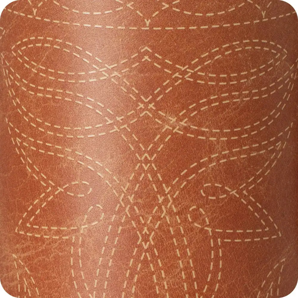 Saddle Stitch Cognac Swig Shot 2oz