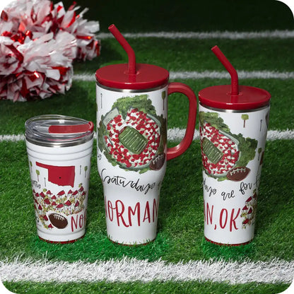 Saturdays in Norman Straw Tumbler 32oz