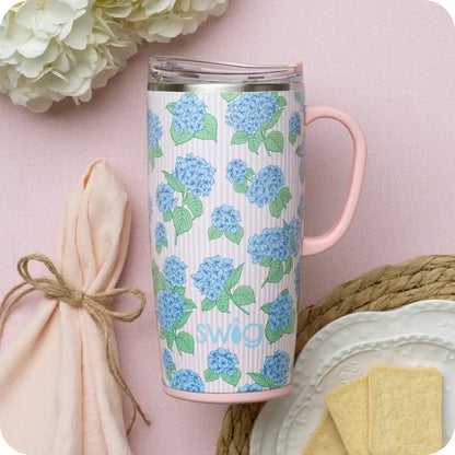 Hydrangeas Travel Mug 22oz
