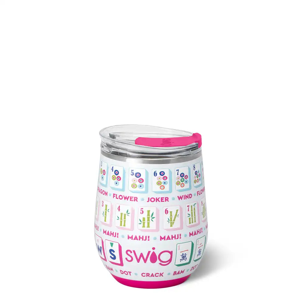 Mahjong Stemless Wine 12oz