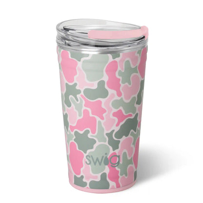 Blushing Camo Party Cup 24oz