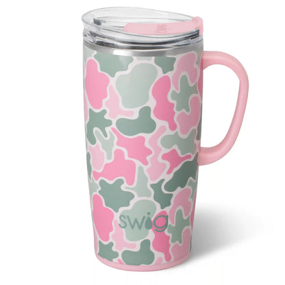 Blushing Camo Travel Mug 22oz