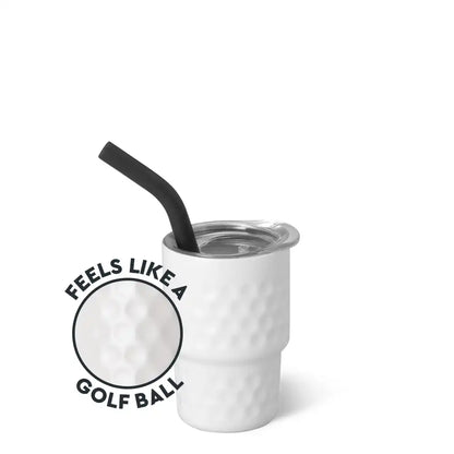 White Golf Ball Swig Shot 2oz