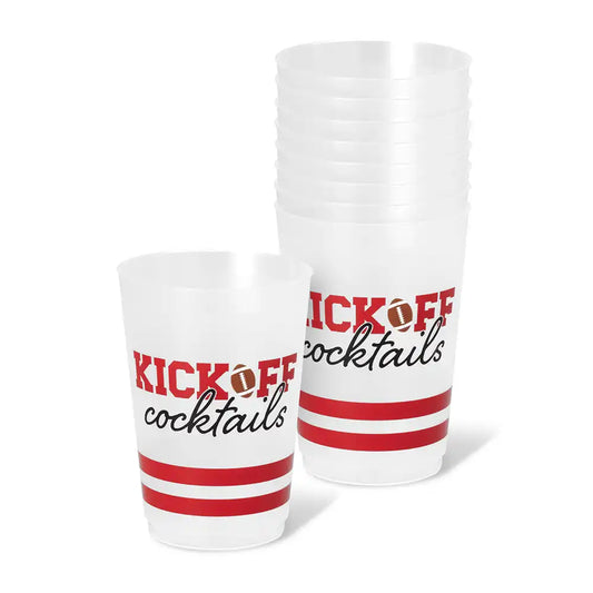Kickoff Cocktails Red + Black Frost Flex Cup 20oz (Set of 8)