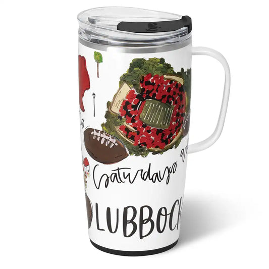 Saturdays in Lubbock Travel Mug 22oz