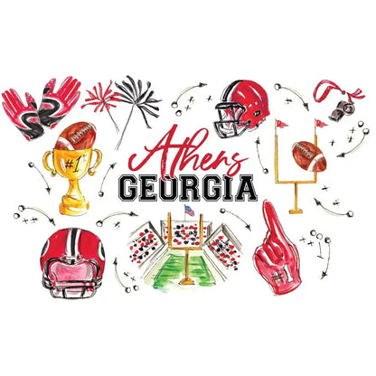 Tailgates in Athens Mega Mug 40oz