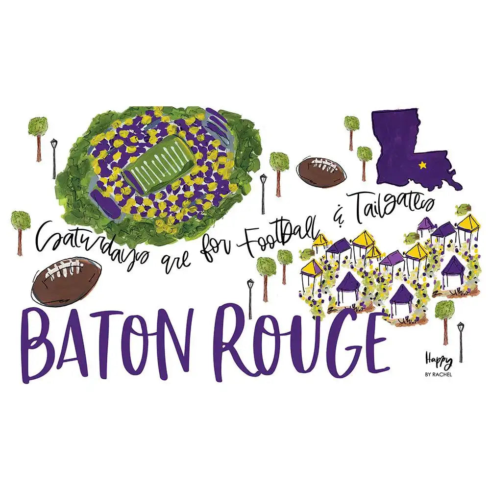 Saturdays in Baton Rouge Medium Iced Cup Coolie