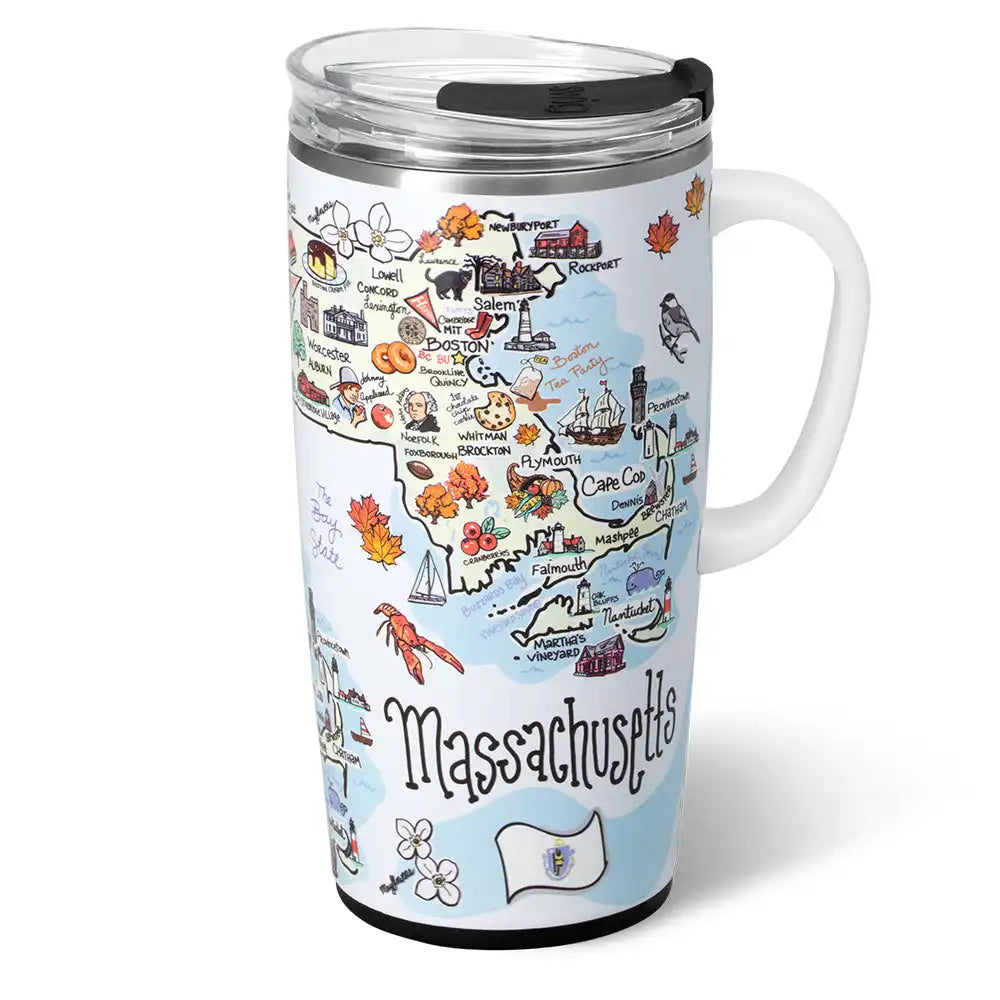 Massachusetts Travel Mug 22oz