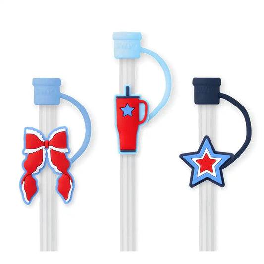 Miss Independence Straw Topper Set