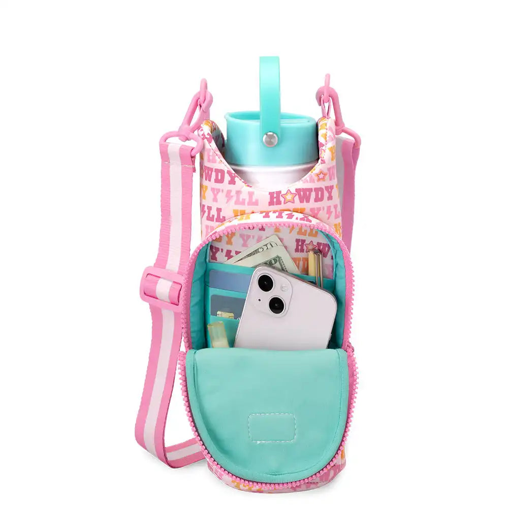 Howdy Y'all Water Bottle Sling