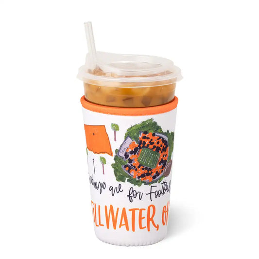 Saturdays in Stillwater Medium Iced Cup Coolie