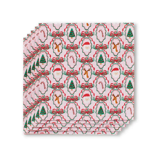 Christmas Cameos Cocktail Napkins
