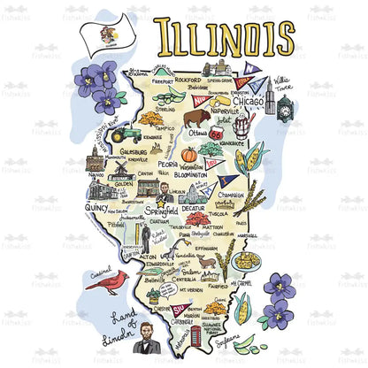 Illinois Party Cup 24oz