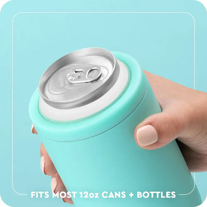 White Golf Ball Can + Bottle Cooler 12oz