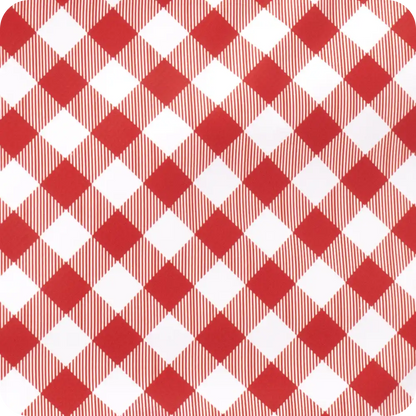 Gameday Gingham Red + Black Loopi Tote Bag