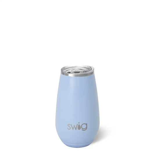 Shimmer Periwinkle Stemless Flute 6oz