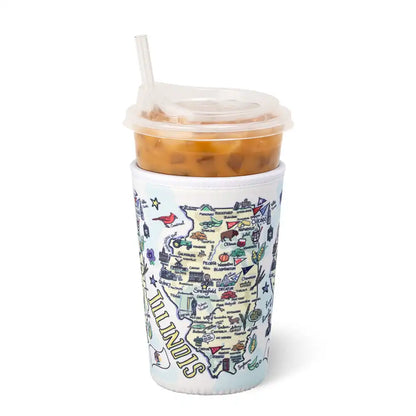 Illinois Medium Iced Cup Coolie