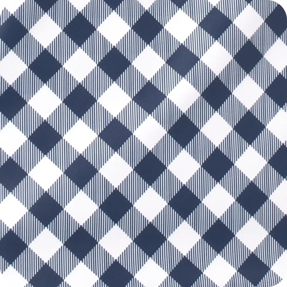 Gameday Gingham Navy + Orange Zippi 36 Cooler