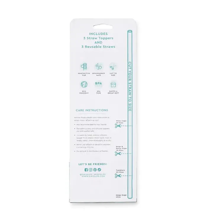 Clover Crush Straw Topper Set