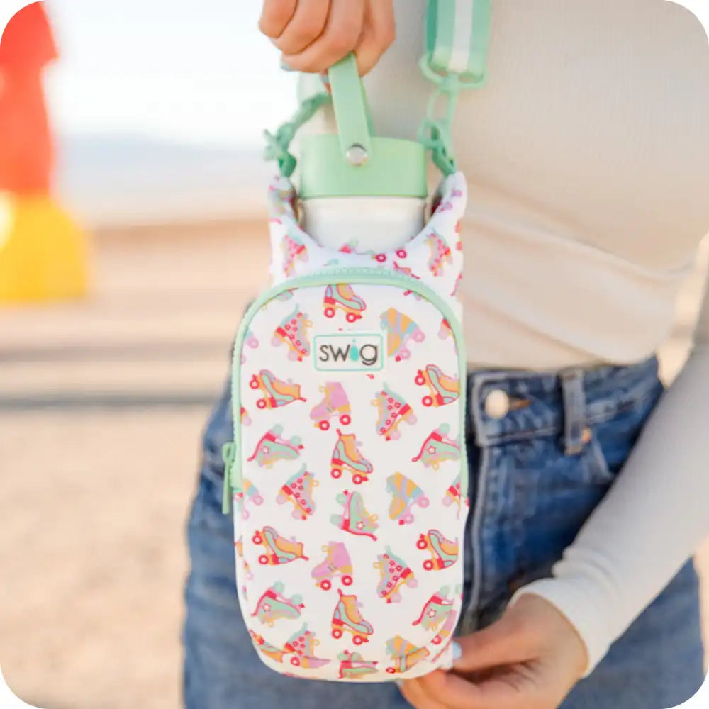Roller Rink Water Bottle Sling