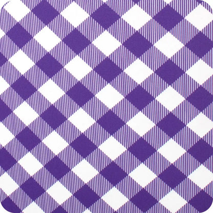 Gameday Gingham Purple + Yellow Medium Iced Cup Coolie
