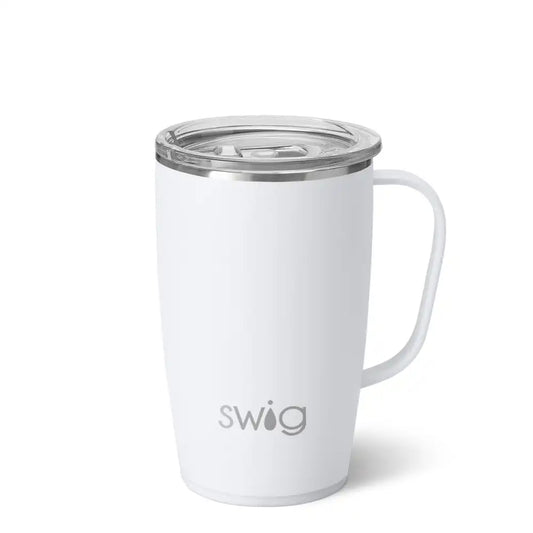 White Travel Mug 18oz