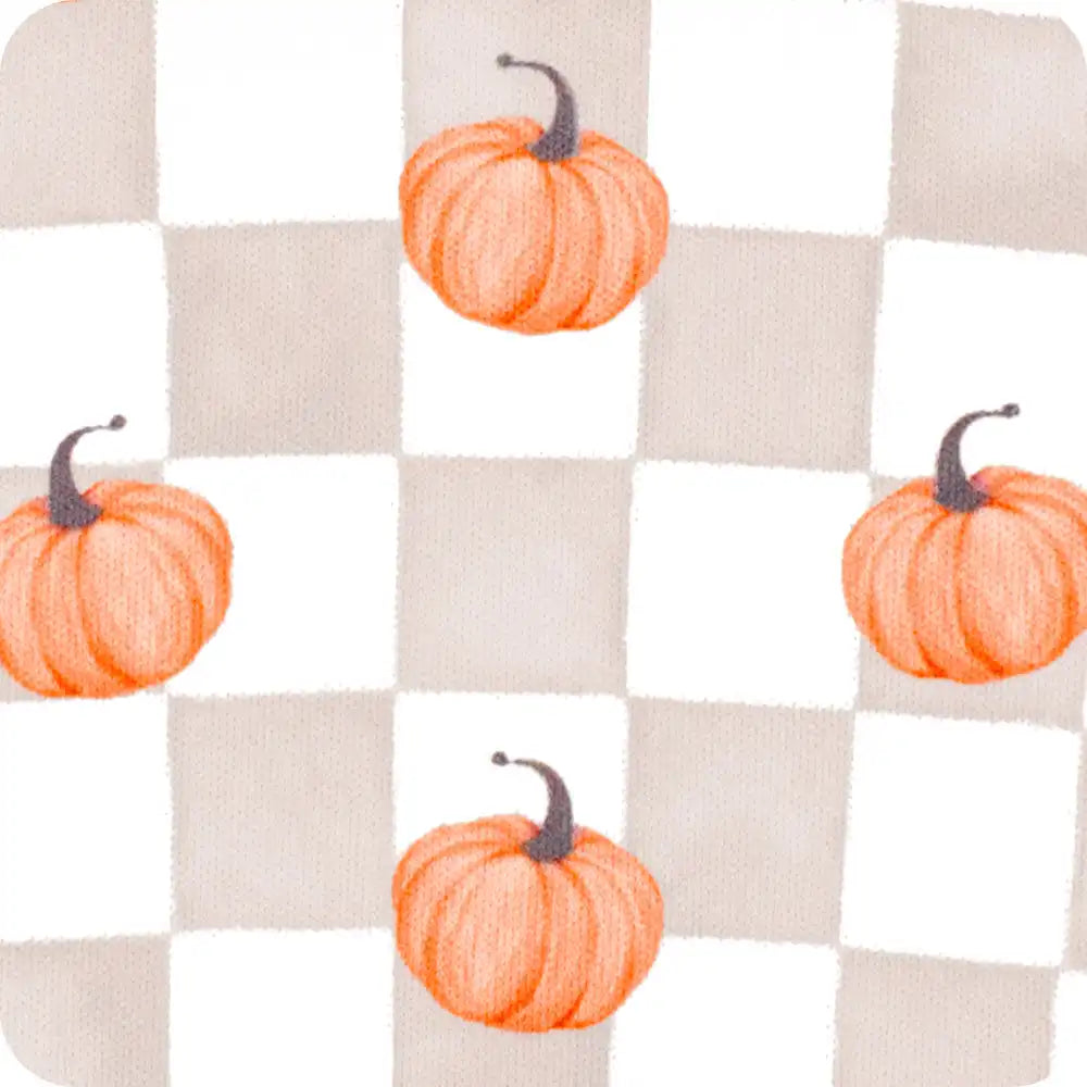 Pumpkin Check Medium Iced Cup Coolie